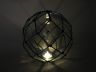 Tabletop LED Lighted Clear Japanese Glass Ball Fishing Float with Blue Netting Decoration 10 - 5