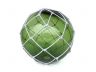 Tabletop LED Lighted Green Japanese Glass Ball Fishing Float with White Netting Decoration 10 - 4