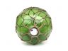 Tabletop LED Lighted Green Japanese Glass Ball Fishing Float with Brown Netting Decoration 10 - 5