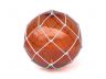 Tabletop LED Lighted Orange Japanese Glass Ball Fishing Float with White Netting Decoration 10 - 4