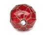 Tabletop LED Lighted Red Japanese Glass Ball Fishing Float with Brown Netting Decoration 10 - 4