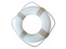 Classic White Decorative Lifering 15 with Tan Bands - 5