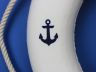 Classic White Decorative Anchor Lifering with Blue Bands 20 - 6
