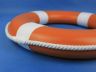 Orange Painted Decorative Lifering with White Bands 15 - 5