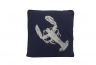 Navy Blue and White Lobster Pillow 16 - 1