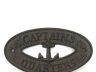 Cast Iron Captains Quarters with Anchor Sign 8 - 1