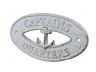 Whitewashed Cast Iron Captains Quarters with Anchor Sign 8 - 4