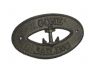 Cast Iron Gone Sailing with Anchor Sign 8 - 2