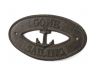 Cast Iron Gone Sailing with Anchor Sign 8 - 1