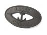 Cast Iron Loose Cannon with Anchor Sign 8 - 1