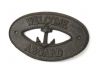 Cast Iron Welcome Aboard with Anchor Sign 8 - 1