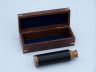 Deluxe Class Antique Brass Captains Spyglass Telescope with Leather 15 and Rosewood Box - 6