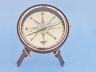 Decorative Wooden Brass Compass Table 23 - 10