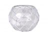 Clear Japanese Glass Fishing Float Bowl with Decorative White Fish Netting 10 - 1