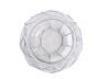 Clear Japanese Glass Fishing Float Bowl with Decorative White Fish Netting 10 - 2