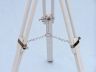 Floor Standing Chrome with White Leather Griffith Astro Telescope 50 - 9