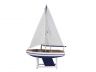 Wooden It Floats 12 - Blue Floating Sailboat Model  - 1