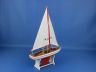 Wooden It Floats 12 - Red Floating Sailboat Model - 5