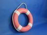 Pink Painted Decorative Lifering with White Bands 15 - 6