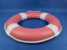 Pink Painted Decorative Lifering with White Bands 15 - 4