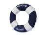 Blue Welcome Aboard Decorative Life Ring Pillow 14 - 4