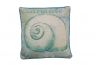 Blue and White Nautilus Decorative Throw Pillow 10 - 6