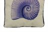 Blue and White Nautilus Decorative Throw Pillow 10 - 2
