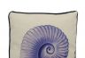 Blue and White Nautilus Decorative Throw Pillow 10 - 3