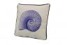 Blue and White Nautilus Decorative Throw Pillow 10 - 5