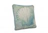 Blue and White Seashell Decorative Throw Pillow 10 - 6