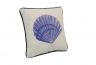 Blue and White Seashell Decorative Throw Pillow 10 - 4