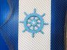 Light Blue Decorative Ship Wheel with Starfish 12 - 1