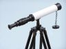 Standing Oil-Rubbed Bronze with White Leather Harbor Master Telescope 30 - 2