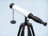 Standing Oil-Rubbed Bronze with White Leather Harbor Master Telescope 30 - 1