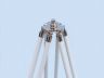Standing Chrome with White Leather Harbor Master Telescope 30 - 7