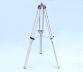 Standing Chrome with White Leather Harbor Master Telescope 30 - 6