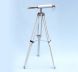 Standing Chrome with White Leather Harbor Master Telescope 30 - 9