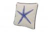 Blue and White Starfish Decorative Throw Pillow 10 - 3