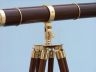 Admirals Floor Standing Brass with Wood Telescope 60 - 2