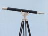 Floor Standing Brushed Nickel With Leather Anchormaster Telescope 65 - 4