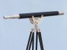 Floor Standing Brushed Nickel With Leather Anchormaster Telescope 65 - 1