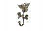 Rustic Gold Cast Iron Butterfly With Flowers Hook 5 - 1