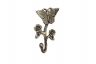 Rustic Gold Cast Iron Butterfly With Flowers Hook 5 - 2
