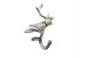 Rustic Silver Cast Iron Decorative Bird Hook 6 - 2