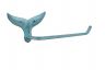 Rustic Light Blue Cast Iron Whale Tail Toilet Paper Holder 11 - 1