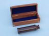 Deluxe Class Bronze Captains Spyglass Telescope With Rosewood Box 15 - 1