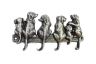 Rustic Silver Cast Iron Dog Wall Hooks 8 - 2