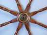 Deluxe Class Wood and Brass Decorative Ship Wheel 36 - 9