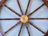Deluxe Class Wood and Brass Decorative Ship Wheel 72 - 4