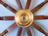 Deluxe Class Wood and Brass Decorative Ship Wheel 72 - 6